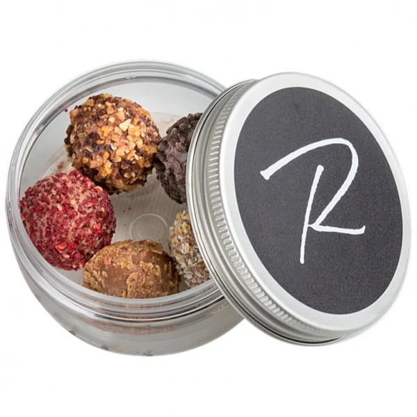 Scatola Tonda truffe di cioccolato